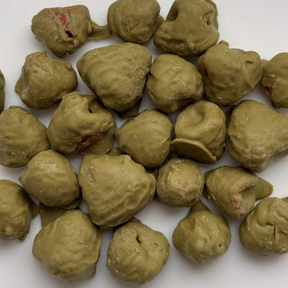 Малина у фісташковому шоколаді