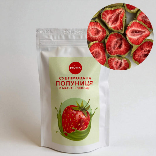 Полуниця у матча шоколаді